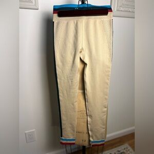 Anthropologie The Upside tab leggings with stripes small 
NWT